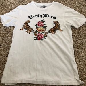 White embroidered shirt